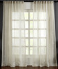Lurex Linen Striped Sheer in Ecru by Ellora Casa by India's Heritage