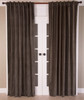 Lush Cotton Velvet Curtain in Charcoal by India's Heritage