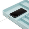 WOLF Watch Valet with Strap Tray for Apple Watch in Aqua