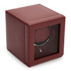 WOLF - Cub Single Watch Winder With Cover in Bordeaux