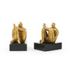 Villa & House - Amadeo Sitting Statue - Gold Leaf