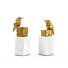 Villa & House - Finch Statue - Gold Leaf