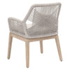 Essentials For Living - Loom Dining Arm Chair in Taupe & White Flat Rope, Performance Pumice, Natural Gray Mahogany (Set of 2)