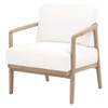 Essentials For Living - Harbor Club Chair in LiveSmart Peyton Pearl, White Rope, Smoke Gray Oak