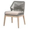 Essentials For Living - Loom Dining Chair in Platinum Rope, Light Gray, Natural Gray Mahogany