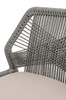 Essentials For Living - Loom Dining Chair in Platinum Rope, Light Gray, Natural Gray Mahogany