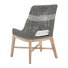 Essentials For Living - Tapestry Outdoor Dining Chair in Dove Flat Rope, White Speckle Stripe, Performance White Speckle, Gray Teak