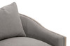 Essentials For Living - Paxton Swivel Club Chair in LiveSmart Peyton Slate, Natural Gray Oak