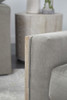 Essentials For Living - Paxton Swivel Club Chair in LiveSmart Peyton Slate, Natural Gray Oak