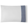 Bovi - Lagos Collection - LAGOS Standard pillowcase white/french blue