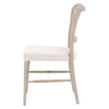 Essentials For Living Cela Dining Chair in Bisque, Natural Gray Oak, Natural Gray Cane (Set of 2)