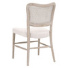 Essentials For Living Cela Dining Chair in Bisque, Natural Gray Oak, Natural Gray Cane (Set of 2)