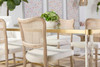 Essentials For Living Cela Dining Chair in Bisque, Natural Gray Oak, Natural Gray Cane