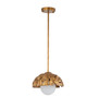 The Mosaic Luxe 10" Gold Pendant Flush Mount By Lucas + McKearn