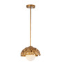 The Mosaic Luxe 10" Gold Pendant Flush Mount By Lucas + McKearn
