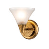 Lemoine 1 Light Bath Bar in Gold By Lucas + McKearn