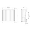 Corona 1 Light Sconce in White By Lucas + McKearn