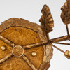 Lucas + McKearn Palm D'Or 2 Light Sconce in Gold Leaf