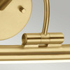 Alton Medium Led Picture Light in Brushed Brass By Lucas + McKearn