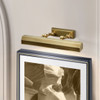 Chawton 1 Light Medium Picture Light in Aged Brass By Lucas + McKearn