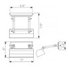 Chawton 1 Light Small Picture Light in Polished Nickel By Lucas + McKearn