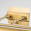 The Winchfield Large Picture Light in Aged Brass By Lucas + McKearn