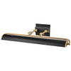 Winchfield Large Picture Light in Aged Brass and Matte Black By Lucas + McKearn