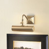 Leo 1 Light Small Picture Light in Aged Brass By Lucas + McKearn