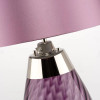Large Lena Table Lamp in Plum with Plum Satin Shade By Lucas + McKearn