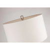 Lemuria Buffet Table Lamp in Antique Silver By Lucas + McKearn