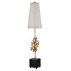 The Coral Luxe Table Lamp in Gold Leaf & Antique White By Lucas + McKearn