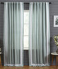 Amalfi Bordered Linen Cotton Curtain in Mosaic White by Ellora Casa by India's Heritage