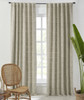 Chambers Linen Cotton Curtain in Natural by Ellora Casa by India's Heritage