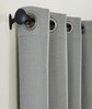 Basket Weave Grommet Curtain in Grey by Ellora Casa by India's Heritage