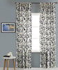Birds of Paradise Embroidered Linen Curtain in White by Ellora Casa by India's Heritage
