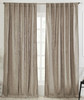 Classic Faux Silk Curtain in Brown by Ellora Casa by India's Heritage