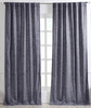 Classic Faux Silk Curtain in Navy by Ellora Casa by India's Heritage