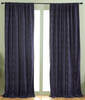 Distressed Velvet Curtain in Navy by Ellora Casa by India's Heritage