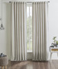 Kendall Linen Cotton Curtain in Natural by Ellora Casa by India's Heritage