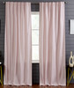Valencia Faux Silk Taffeta Curtain in Pink by Ellora Casa by India's Heritage