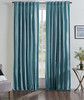 Valencia Faux Silk Taffeta Curtain in Seafoam Blue by Ellora Casa by India's Heritage