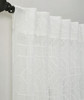 Illusion Embroidered Linen Sheer in White by Ellora Casa by India's Heritage