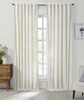 Stella Plush Cotton Velvet Curtain in Ivory by Ellora Casa by India's Heritage