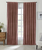 Stella Plush Cotton Velvet Curtain in Rosewood by Ellora Casa by India's Heritage