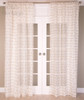 Sandy Knot Sheer with Jute Knots Curtain in White by Ellora Casa by India's Heritage