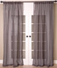 Superior Linen Sheer Curtain in Pewter by Ellora Casa by India's Heritage