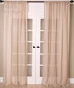 Superior Linen Sheer Curtain in Natural by Ellora Casa by India's Heritage