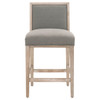 Essentials For Living - Martin Counter Stool in LiveSmart Peyton Slate, Natural Gray (Set of 2)
