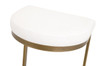 Essentials For Living - Cresta Counter Stool in LiveSmart Peyton Pearl, Brushed Gold