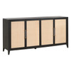 Essentials For Living Holland Media Sideboard in Brushed Black Acacia